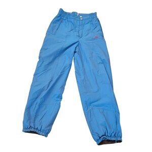 Vintage‎ Bogner Blue Ski Snow Pants 12 Zippered Pockets Winter Snowboarding
